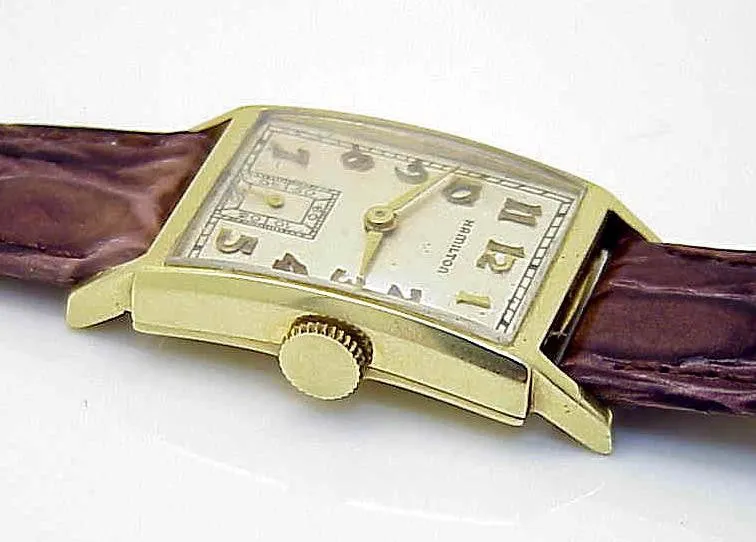 14KT Gold 1940s Hamilton Brock