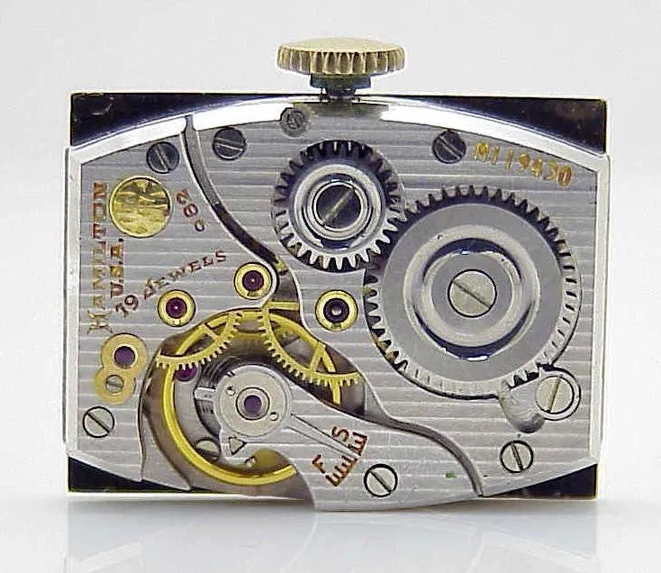 14KT Gold 1940s Hamilton Brock