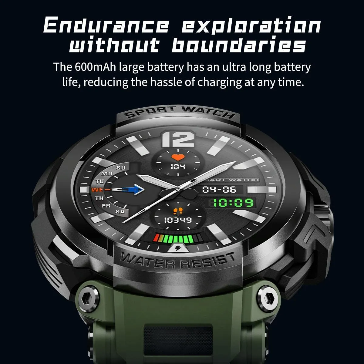 1.5 Inch Colour Screen Bluetooth Smart Watch Health & Sports Monitoring