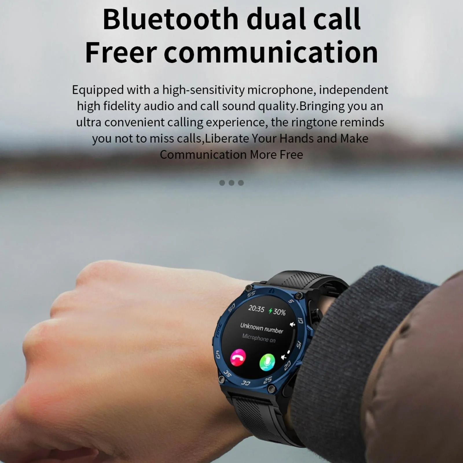 1.53 Inch Ip67 Bt5.0 Sport Smart Watch With Earbuds Support Bluetooth Call / Sleep / Blood Oxygen / Heart Rate / Blood Pressure Health Monitor