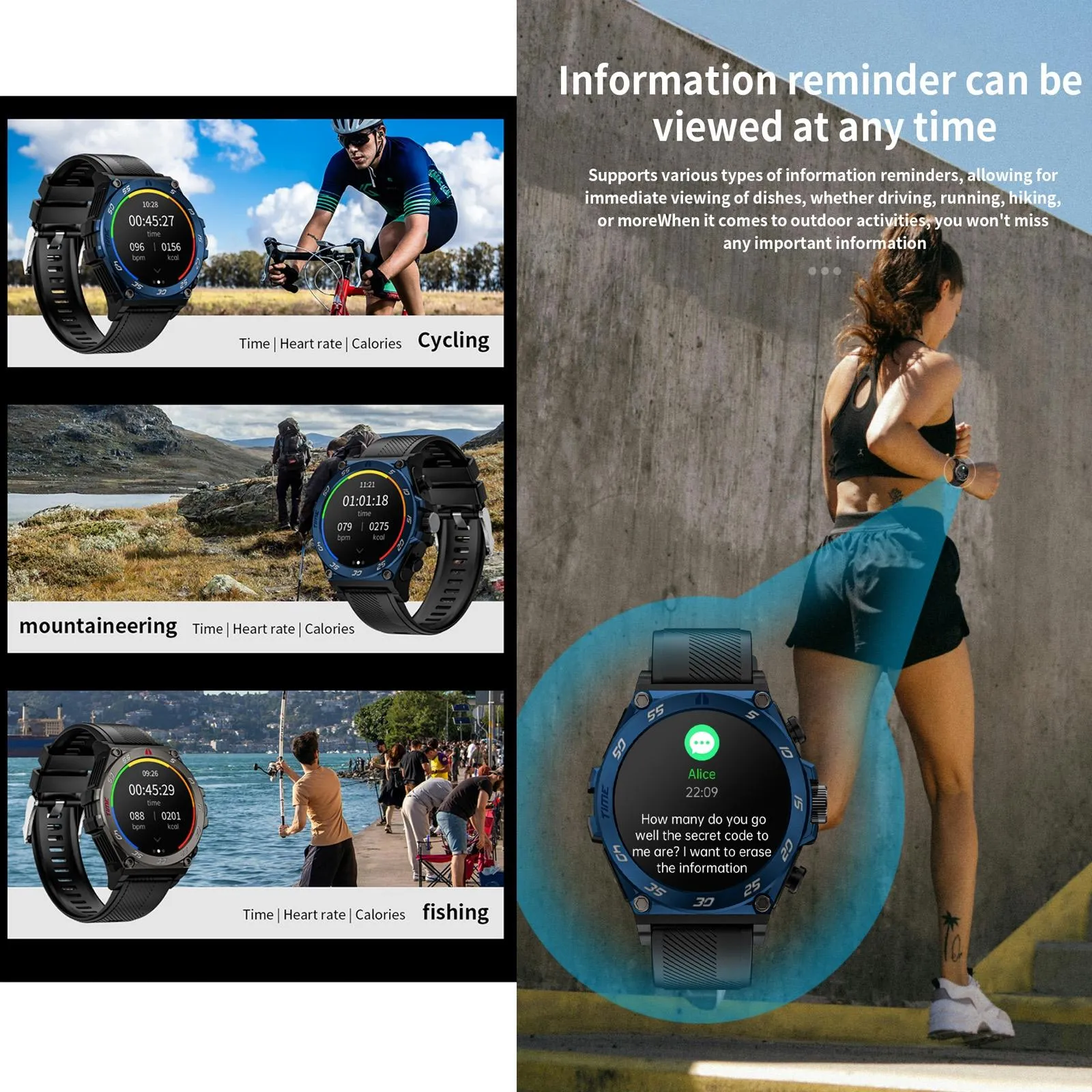 1.53 Inch Ip67 Bt5.0 Sport Smart Watch With Earbuds Support Bluetooth Call / Sleep / Blood Oxygen / Heart Rate / Blood Pressure Health Monitor