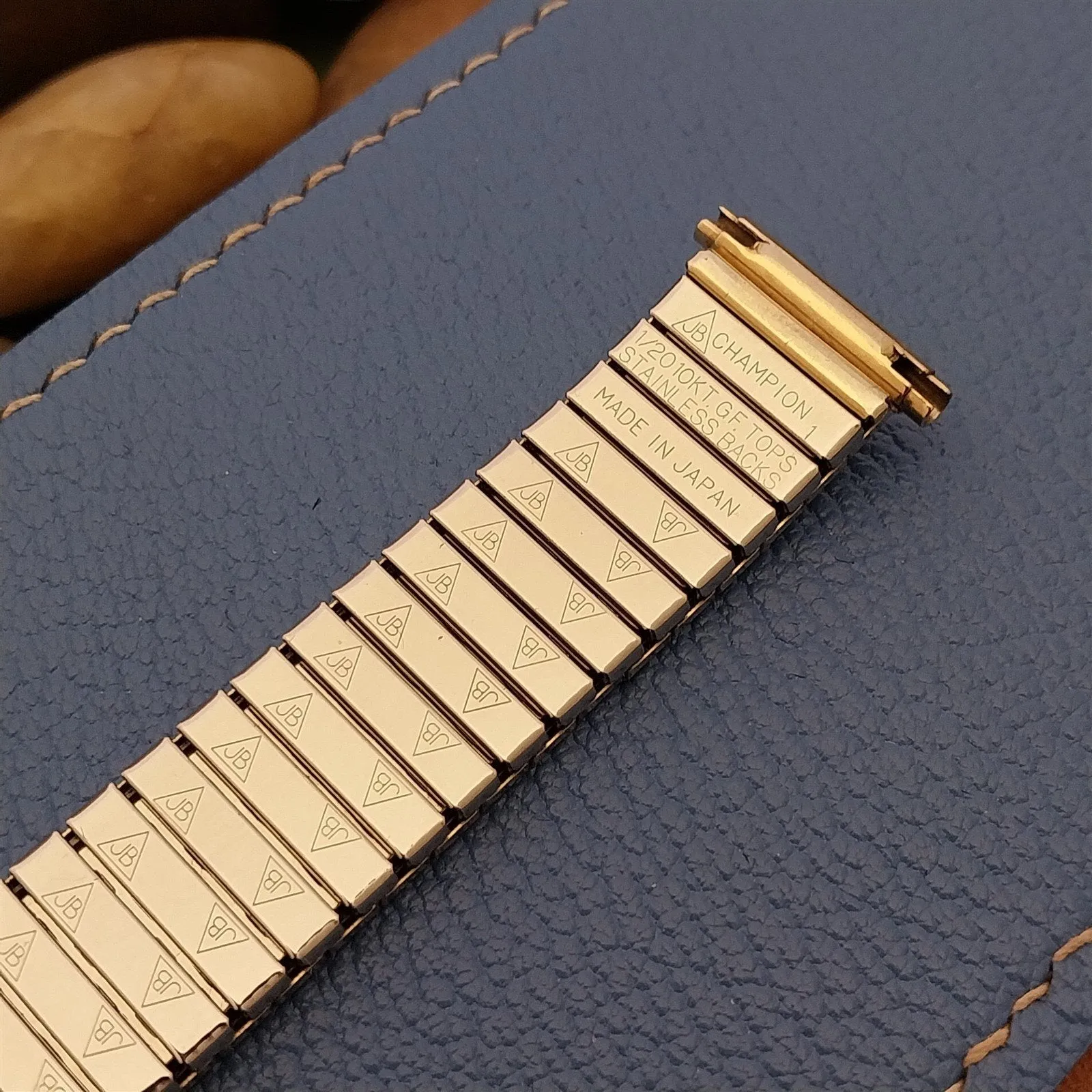 16mm 18mm 19mm1970s JB Champion 10k Gold Filled Expansion Vintage Watch Band