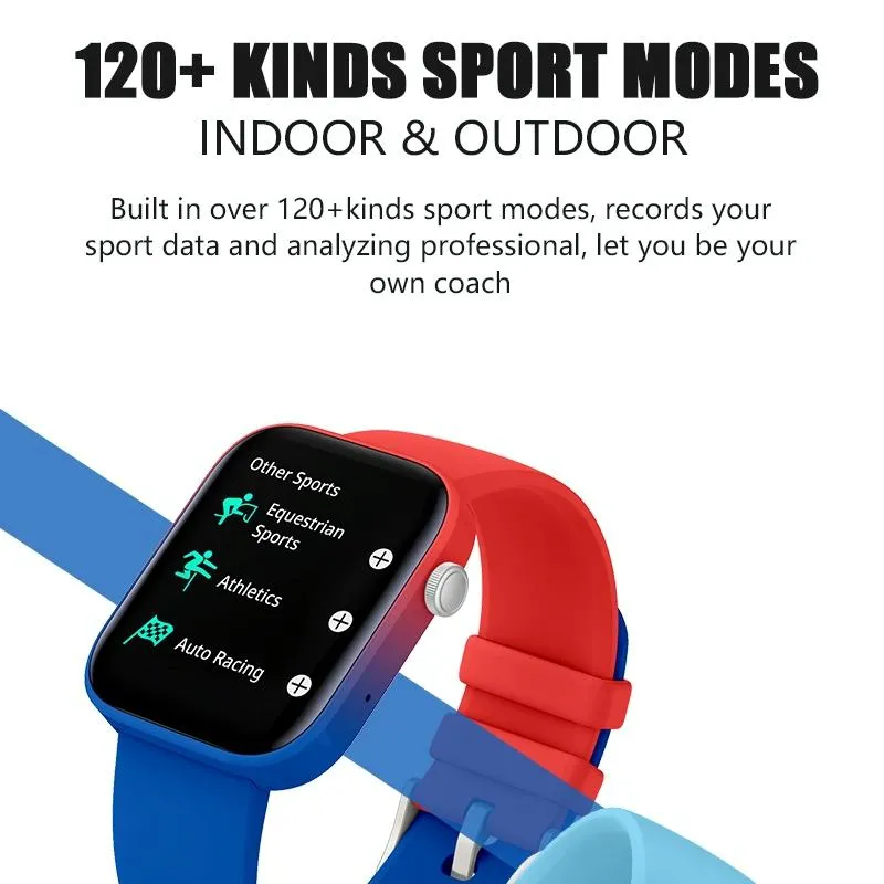 1.8 Inch Tft Screen Bluetooth Smart Watch Support Heart Rate Monitoring & 100  Sports Modes