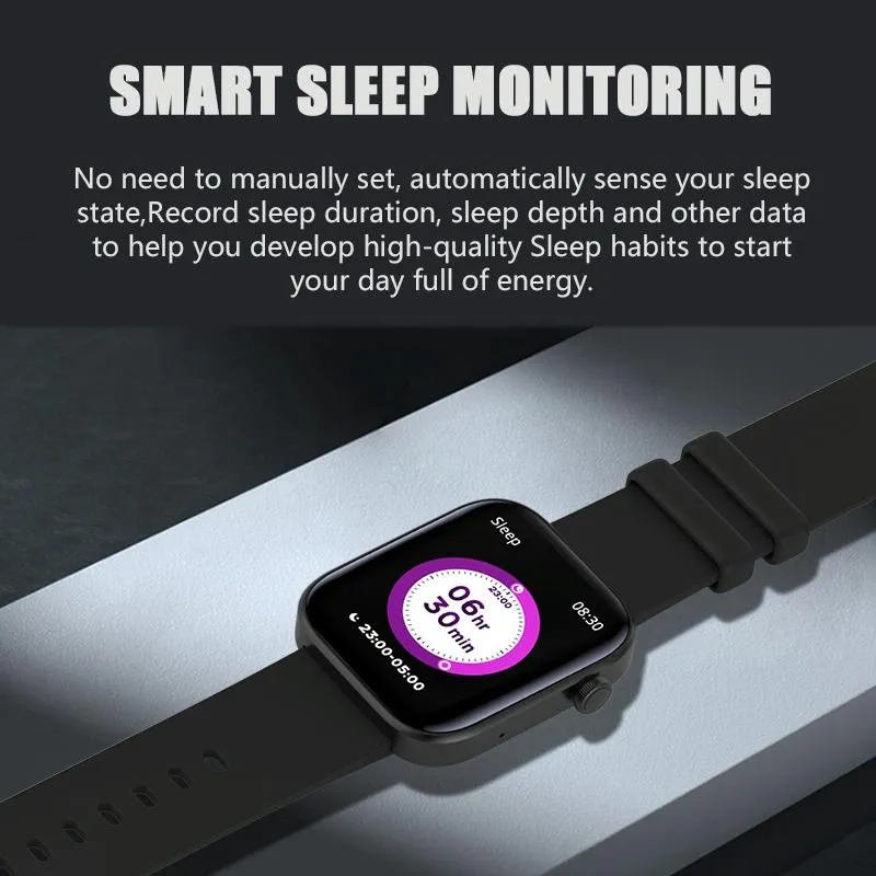 1.8 Inch Tft Screen Bluetooth Smart Watch Support Heart Rate Monitoring & 100  Sports Modes