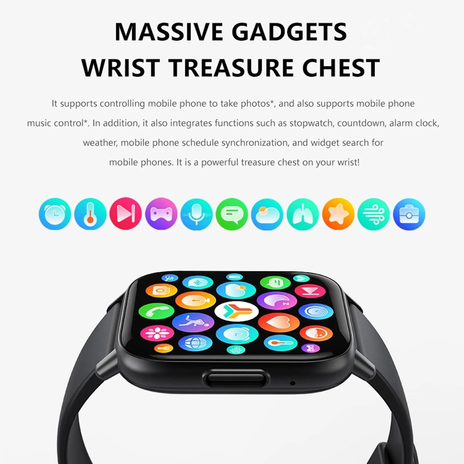 1.83 Inch Bt5.2 Smart Sport Watch Support Bluetooth Call / Sleep / Blood Sugar / Blood Oxygen / Temperature / Heart Rate / Blood Pressure Health Monitor