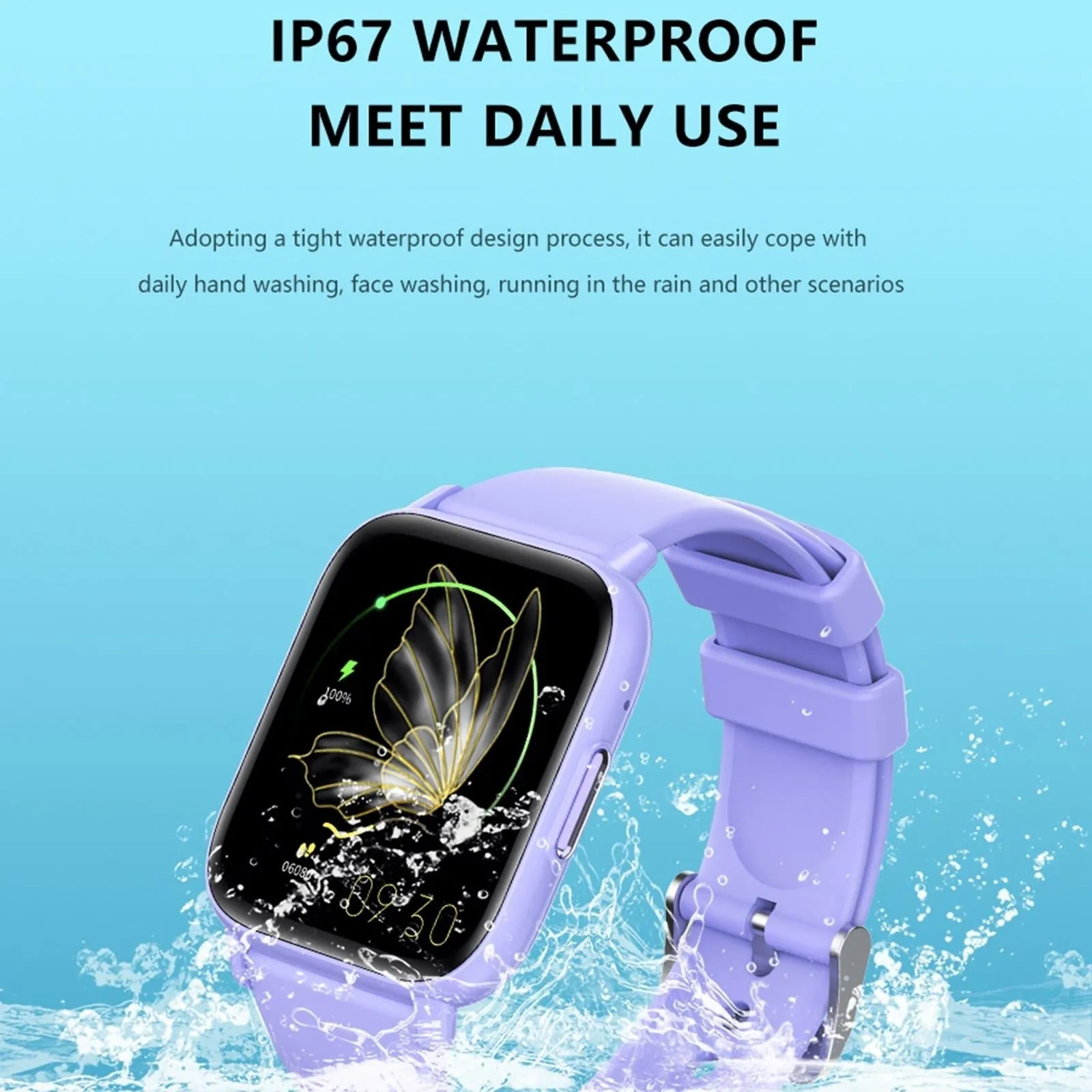 1.83 Inch Bt5.2 Smart Sport Watch Support Bluetooth Call / Sleep / Blood Sugar / Blood Oxygen / Temperature / Heart Rate / Blood Pressure Health Monitor