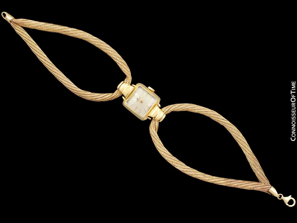 1945 Rolex Vintage Ladies Dress Watch with Bracelet - 18K Gold
