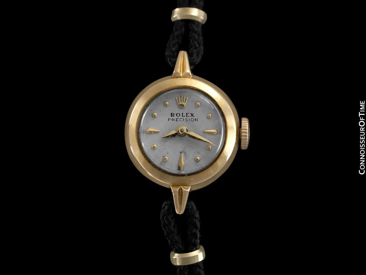 1953 Rolex Precision Vintage Pre-Cellini Ladies Watch, Ref. 8916 - 18K Gold