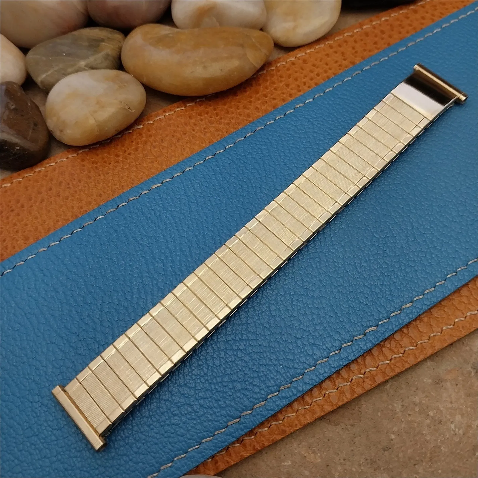 1964 19mm 18mm 16mm Gold-Filled Speidel Engravable Florentine Vintage Watch Band