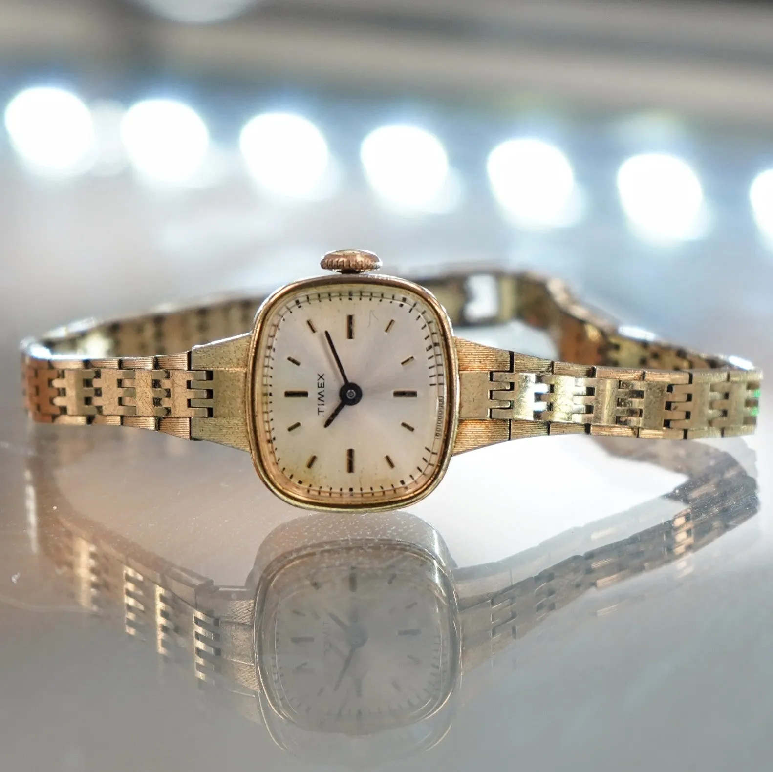 1980 Ladies TIMEX Wristwatch Original Bracelet Mechanical Watch