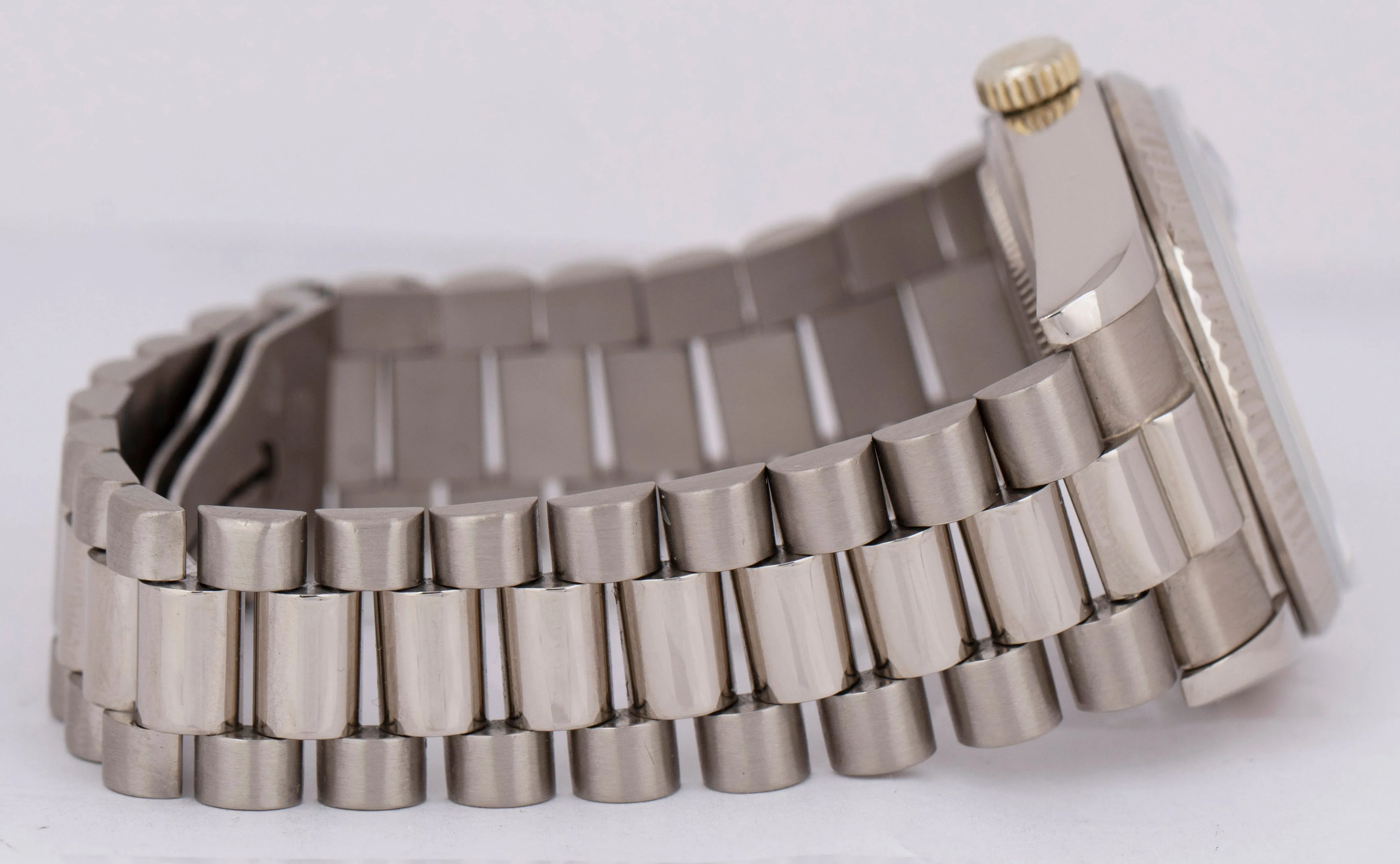 1982 Rolex Day-Date President Black 36mm 18K White Gold Quickset Watch 18039