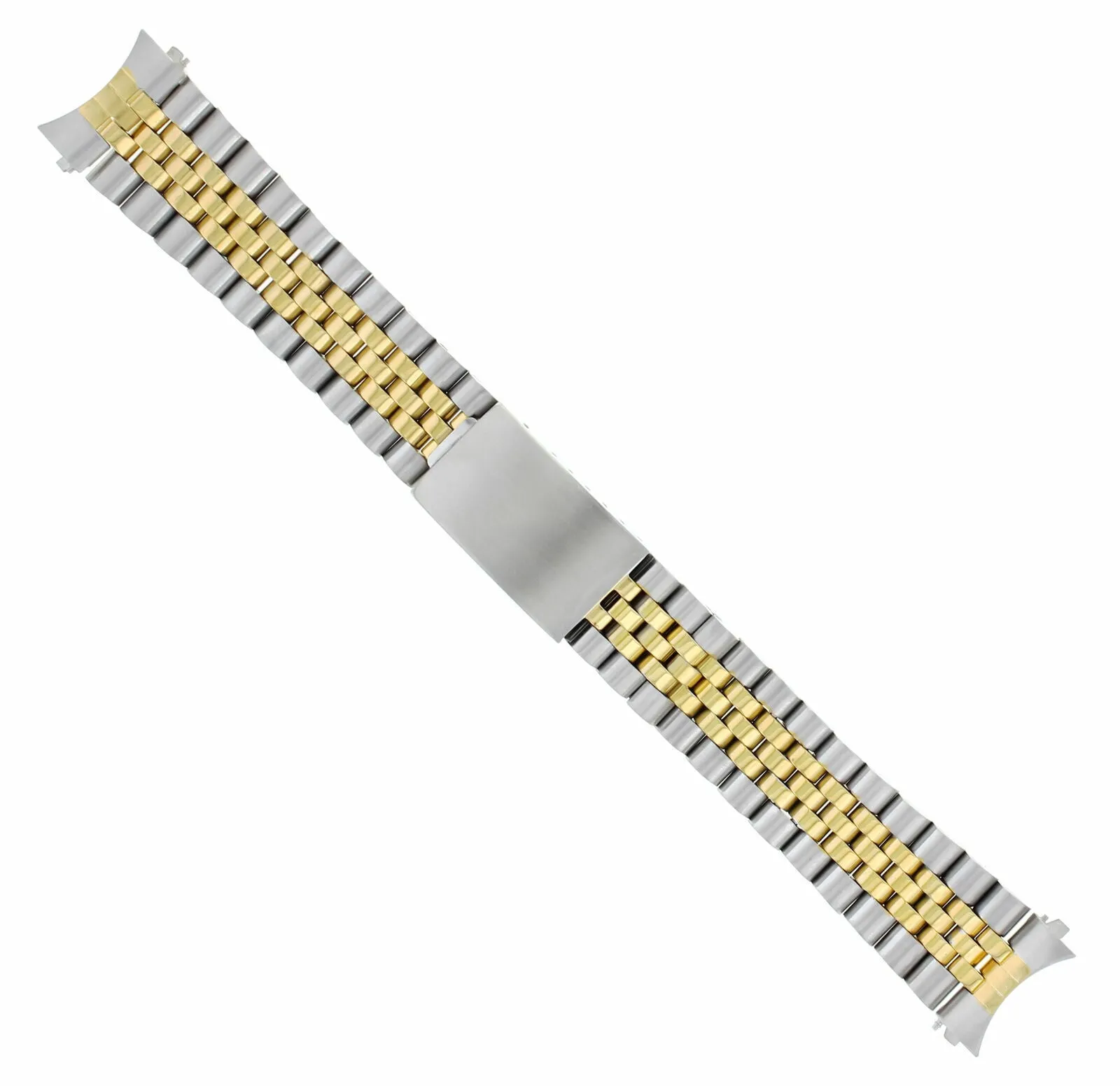19MM JUBILEE WATCH BAND BRACELET FOR 34MM ROLEX DATE 1500 1550 GOLD/SS TWO TONE