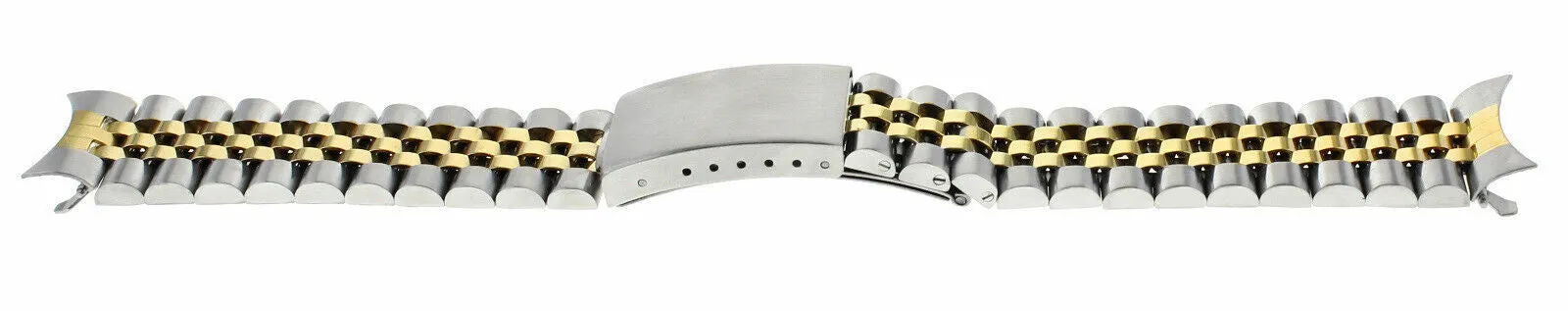 19MM JUBILEE WATCH BAND BRACELET FOR 34MM ROLEX DATE 1500 1550 GOLD/SS TWO TONE