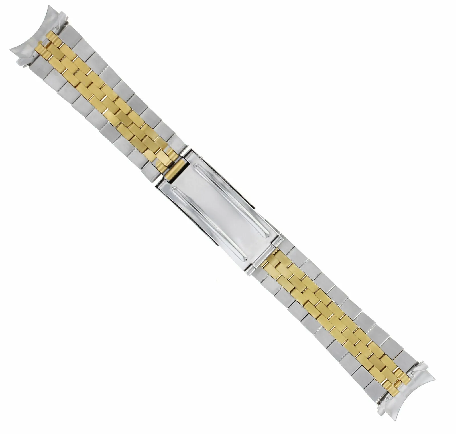 19MM JUBILEE WATCH BAND BRACELET FOR 34MM ROLEX DATE 1500 1550 GOLD/SS TWO TONE