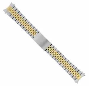 19MM JUBILEE WATCH BAND BRACELET FOR 34MM ROLEX DATE 1500 1550 GOLD/SS TWO TONE