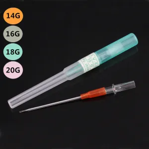 1PC Steel I.V. Catheter Cannula Piercing Needles 14G 16G 18G 20G Body Jewelry Piercings Kit Gauges For the Body Rings