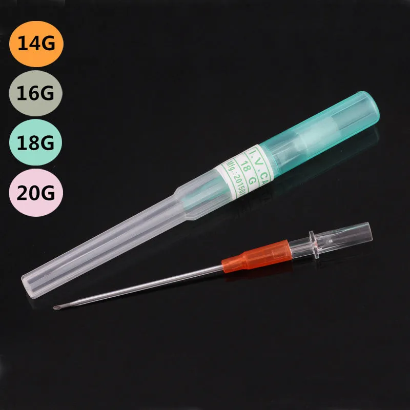 1PC Steel I.V. Catheter Cannula Piercing Needles 14G 16G 18G 20G Body Jewelry Piercings Kit Gauges For the Body Rings