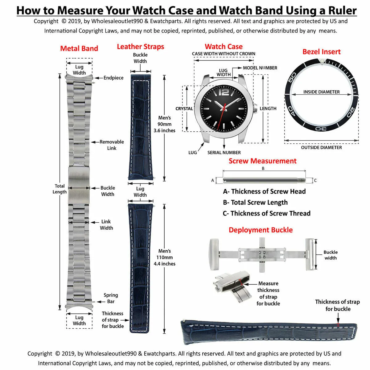 2 END LINK PIECE FOR OYSTER WATCH BAND MIDSIZE 31MM ROLEX 17MM LUG WIDTH MIDSIZE