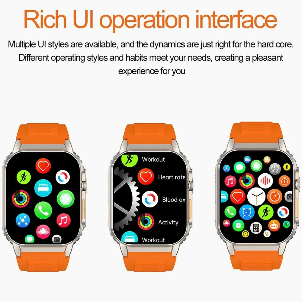 2.01 Inch Waterproof Smart Watch With Bluetooth Call & Health Tracking