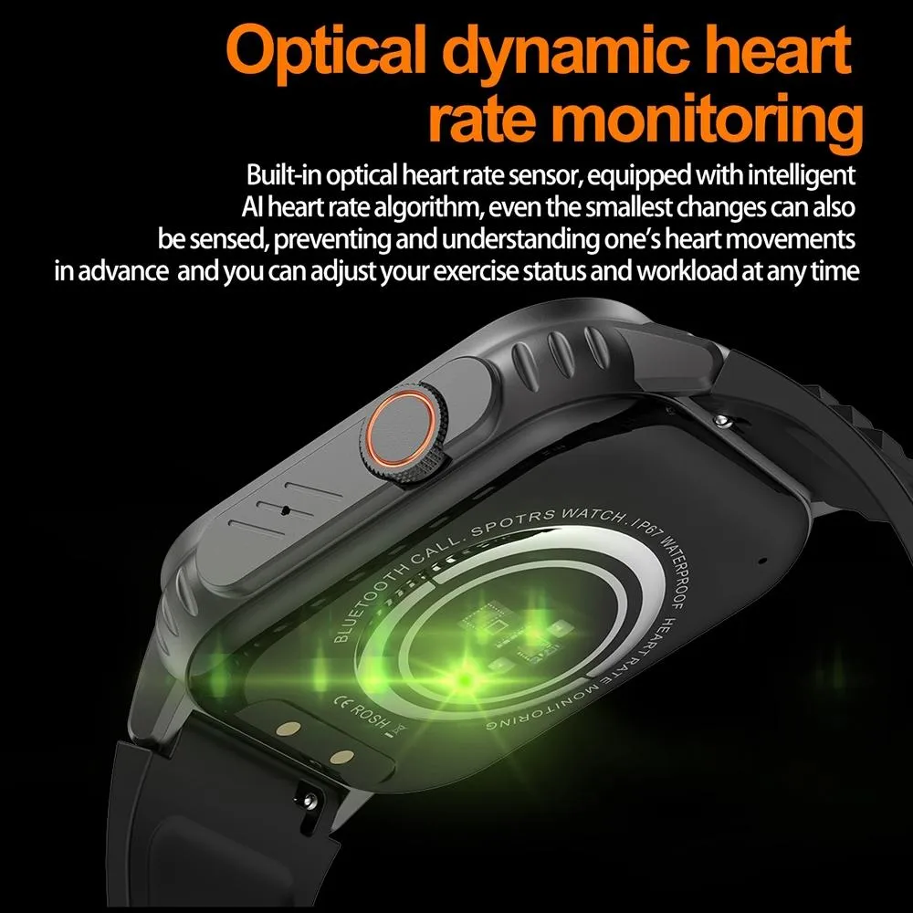 2.01 Inch Waterproof Smart Watch With Bluetooth Call & Health Tracking