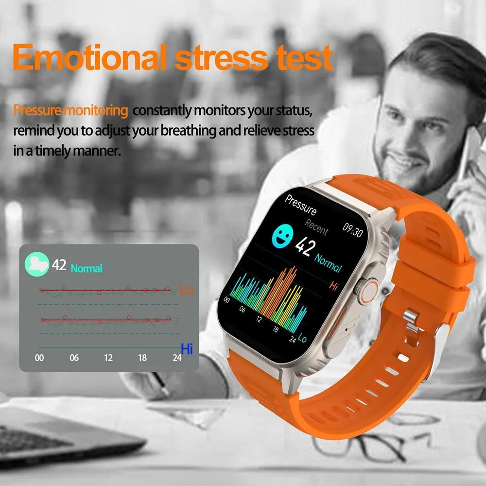2.01 Inch Waterproof Smart Watch With Bluetooth Call & Health Tracking