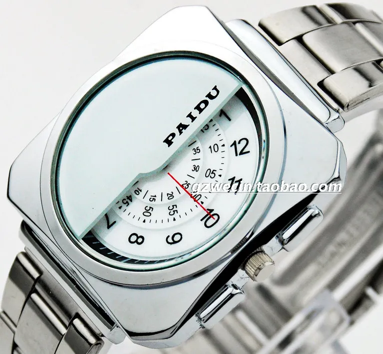 2016 Paidu Brand Men Full Stainless Steel Digital Pointer Unique Design Precision Invented Male Business Military Sports Watches