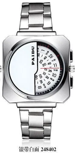 2016 Paidu Brand Men Full Stainless Steel Digital Pointer Unique Design Precision Invented Male Business Military Sports Watches
