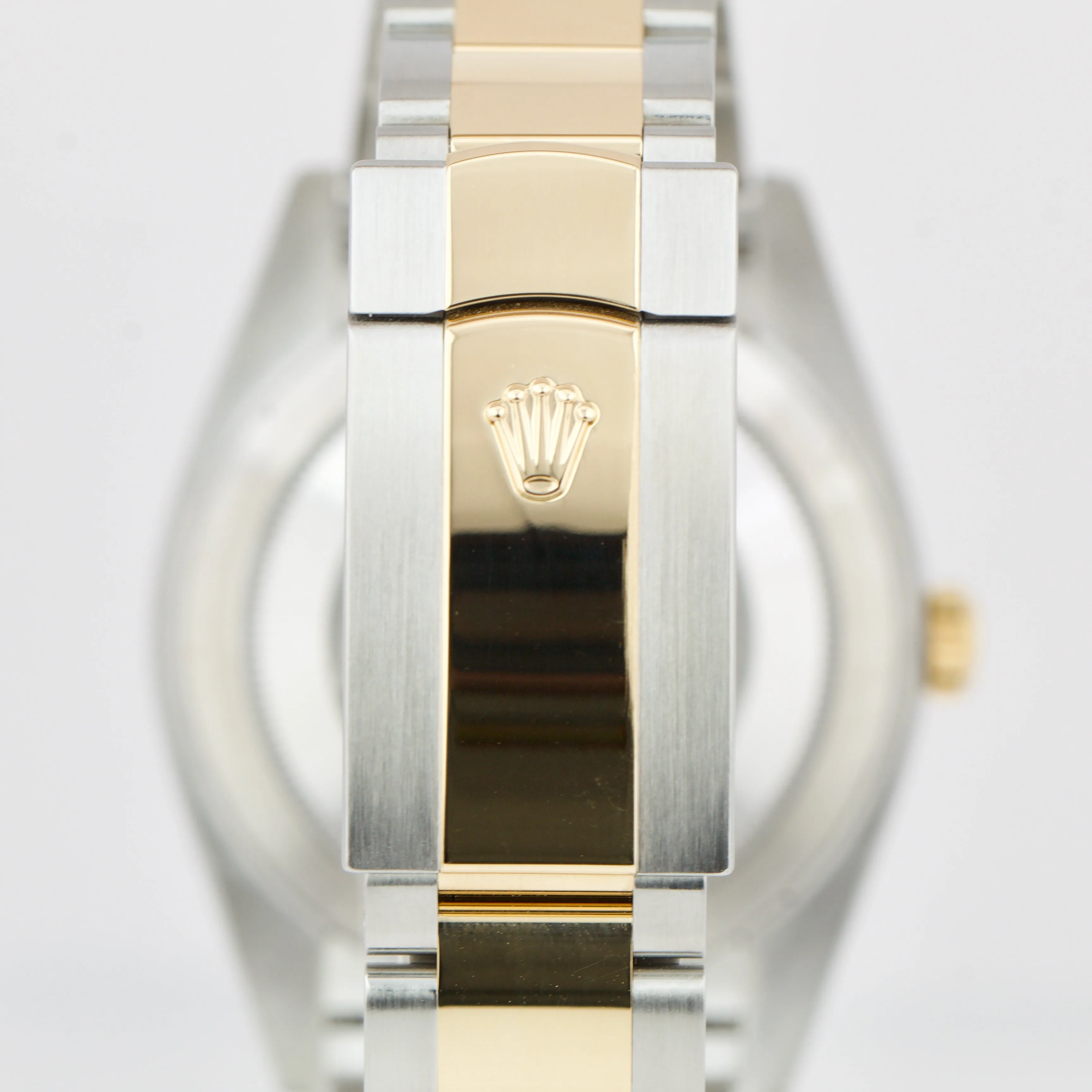 2021 Rolex Datejust 41mm Black Two-Tone 18K Yellow Gold Oyster Watch 126333 B P
