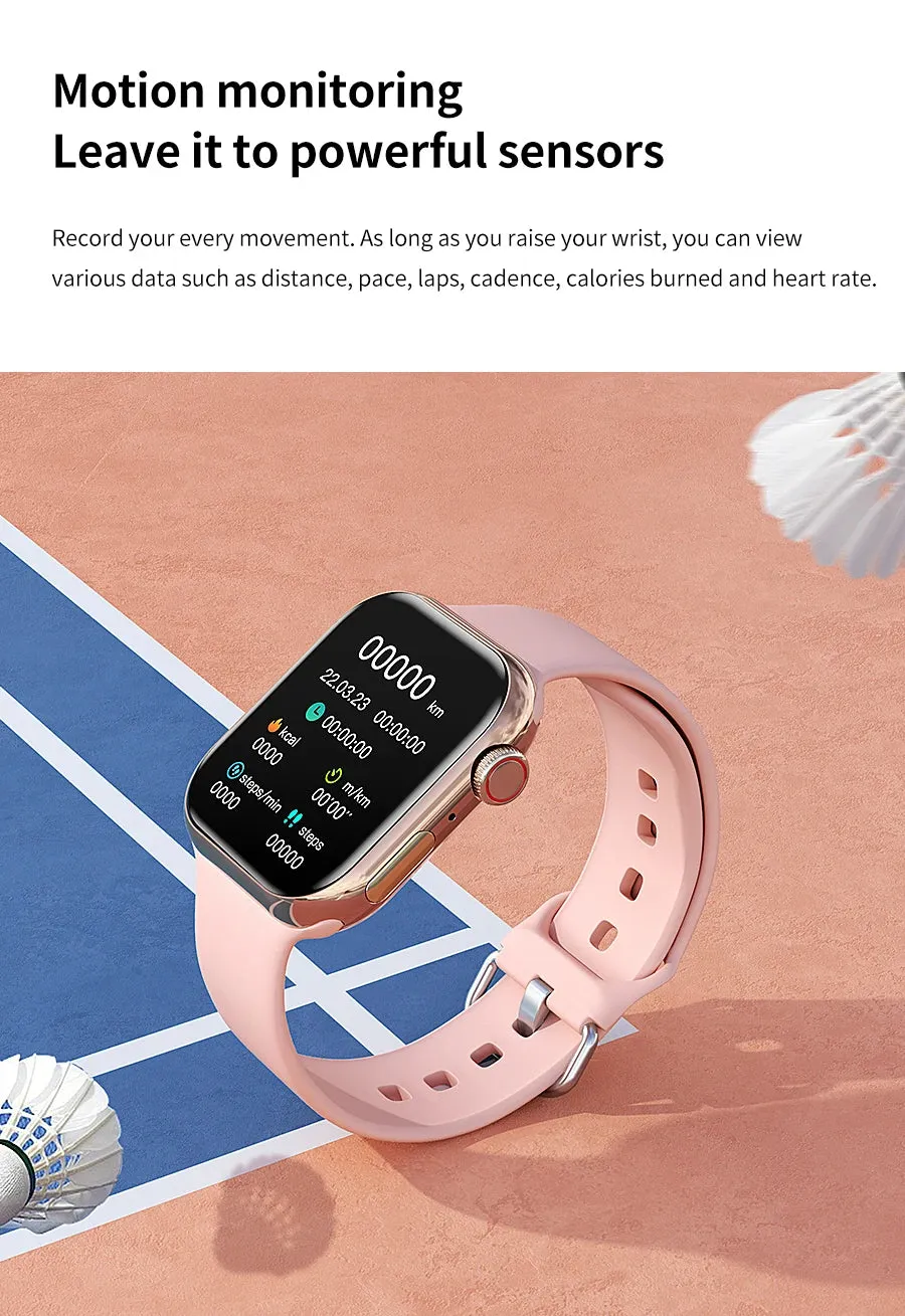2024 NEW Smart Watch Wireless Charging Smartwatch Bluetooth Calls Men Women Watches Fitness Bracelet Custom Watch Face