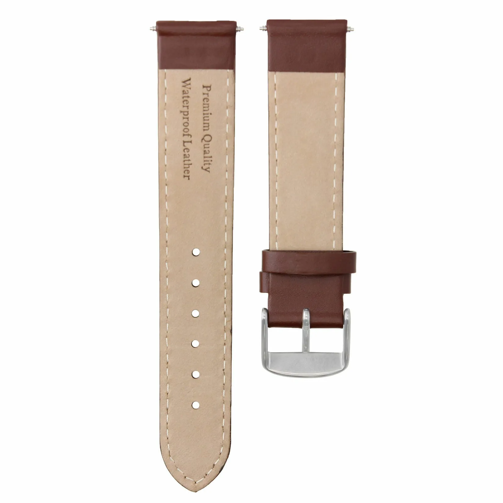 20MM GENUINE WATCH LEATHER STRAP BAND FOR TISSOT PRC200 PRS516 1853 L/BROWN WS
