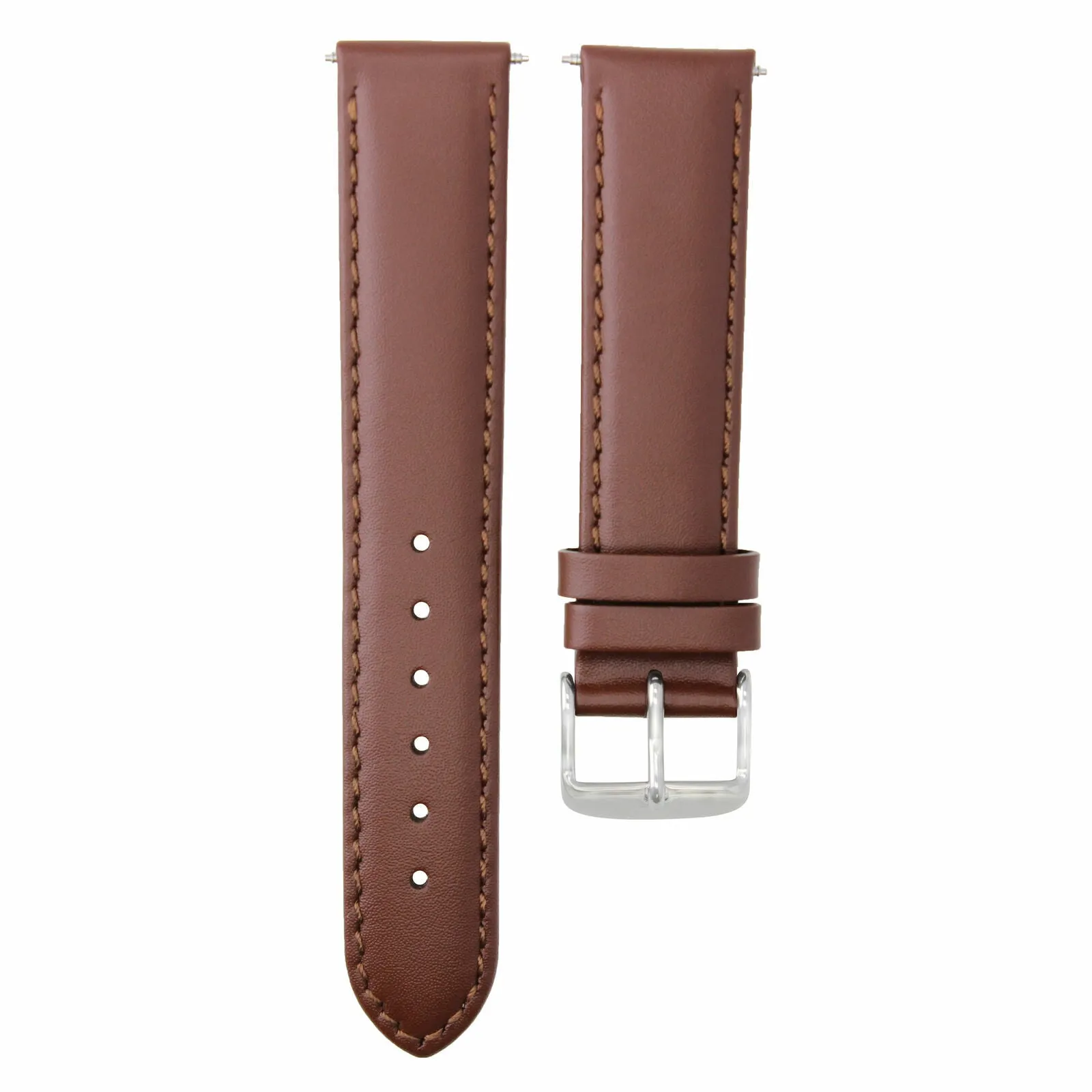 20MM GENUINE WATCH LEATHER STRAP BAND FOR TISSOT PRC200 PRS516 1853 L/BROWN WS