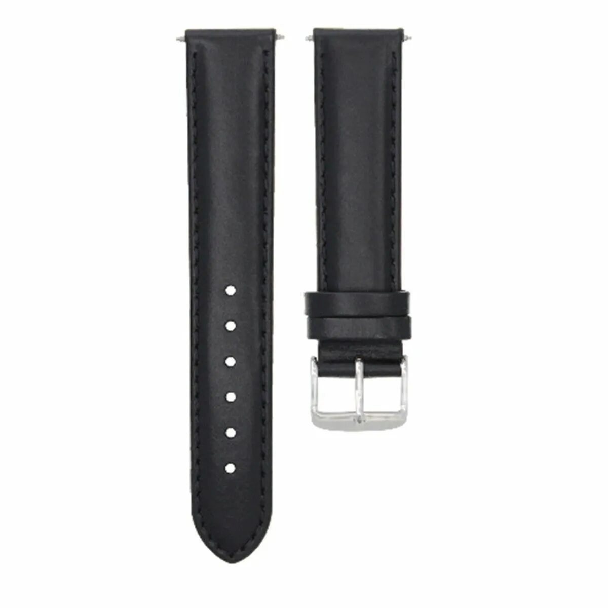 22MM SMOOTH LEATHER WATCH STRAP BAND FOR 40MM PANERAI LUMINOR MARINA GMT BLACK