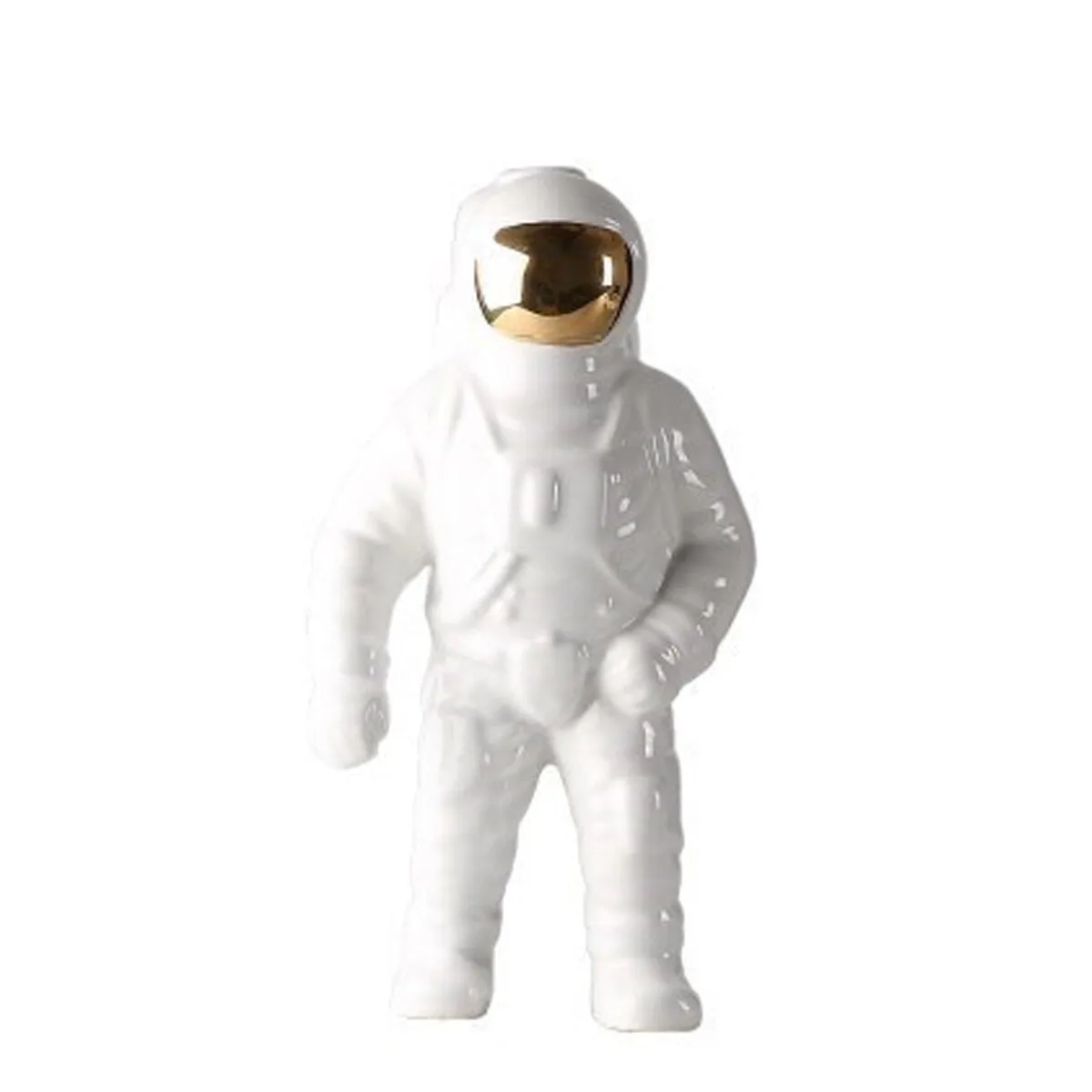 3 color Space Man Sculpture Astronaut Fashion Vase Ceramic Flower Planter Vase Space Man Sculpture Cosmonaut Home office Decor