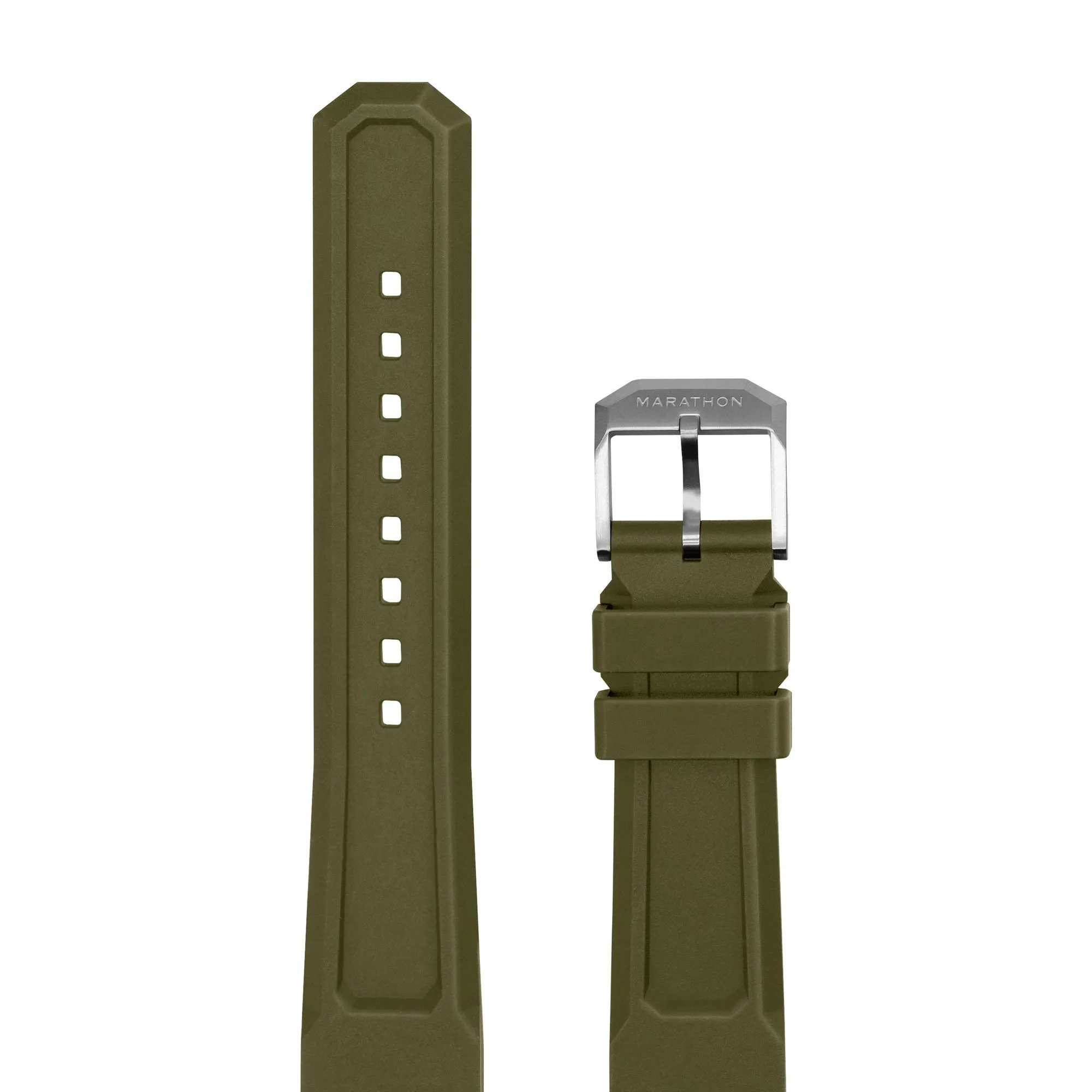 3-PIECE RUBBER STRAP KIT, OD GREEN, 20MM