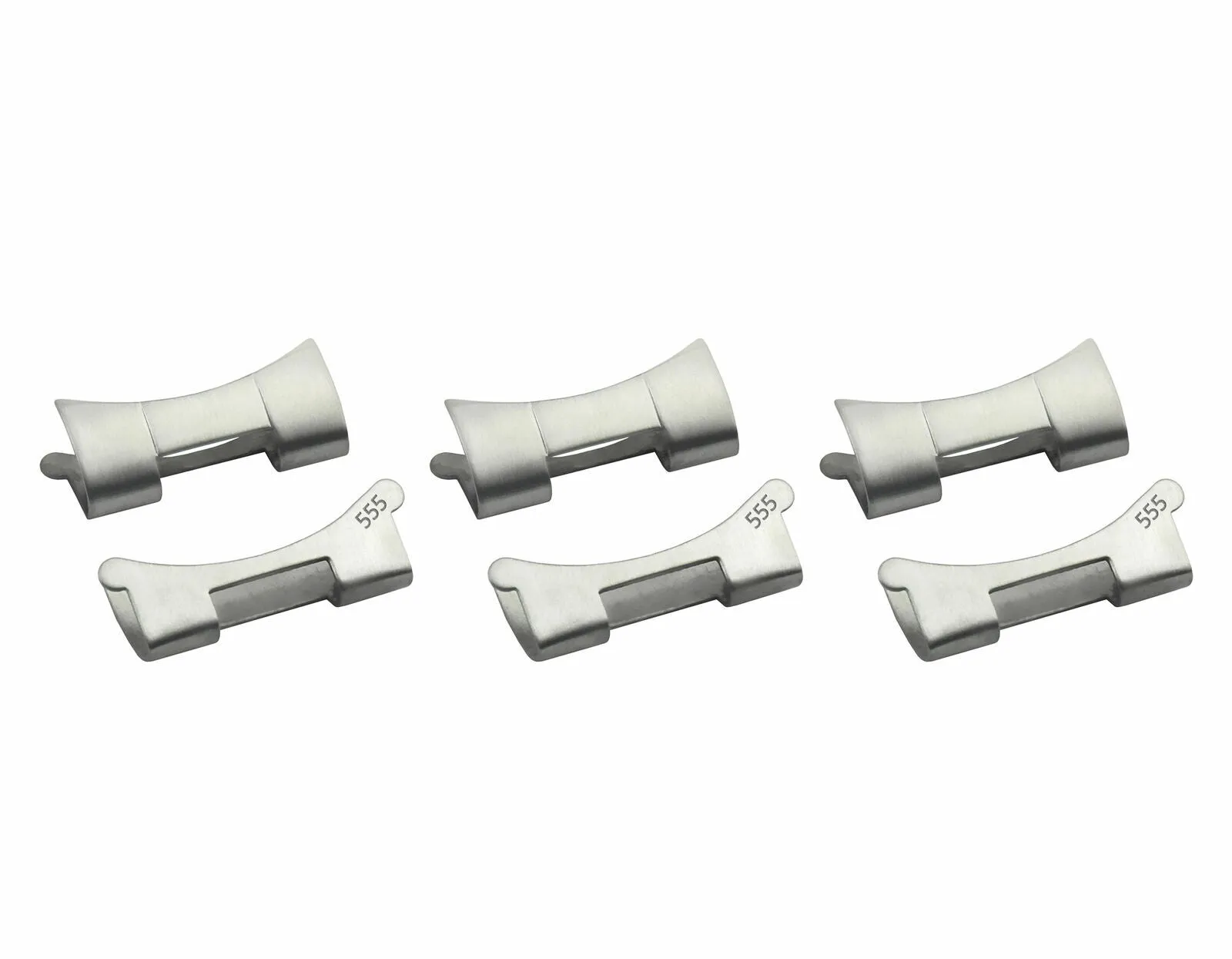 3 SET 555 END LINK PIECE FOR VINTAGE ROLEX PERPETUAL OYSTER WATCH BAND TOP QLTY