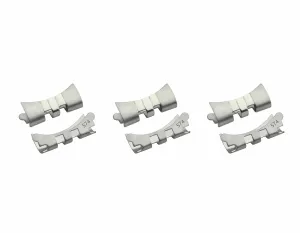 3 SET 574 END PIECE LINK FOR JUBILEE WATCH BAND ROLEX WATCH 19MM STAINLESS STEEL