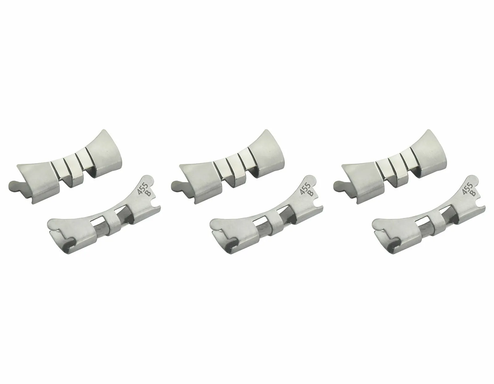 3 SET END LINK PIECE FOR JUBILEE WATCH BAND 31MM ROLEX WATCH 17MM JUNIOR MIDSIZE
