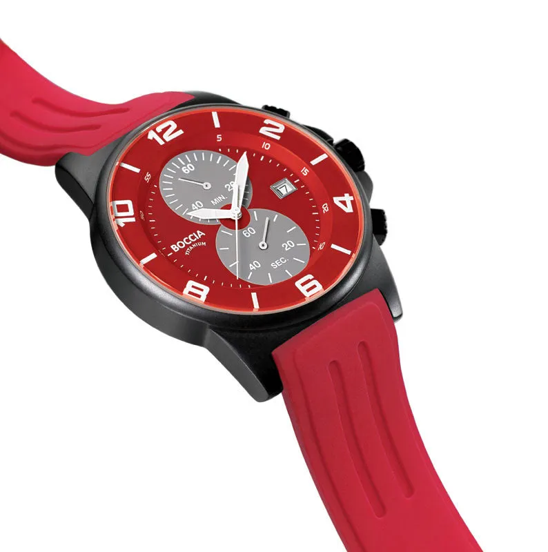 3777-24 Mens Boccia id. Titanium Watch