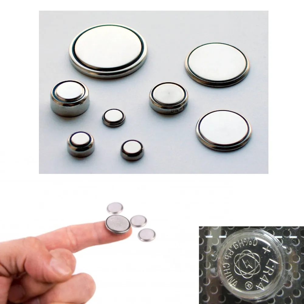 60 Set Assorted Super Alkaline Watch Button Cell Coin Batteries Freshly Made New
