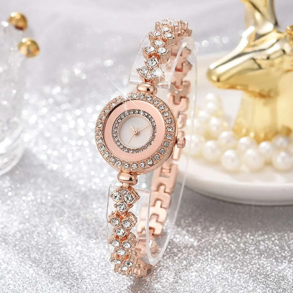 6PCS Gift Set Luxury Watch Ring Necklace Earrings for Women luxury gift ideas for her