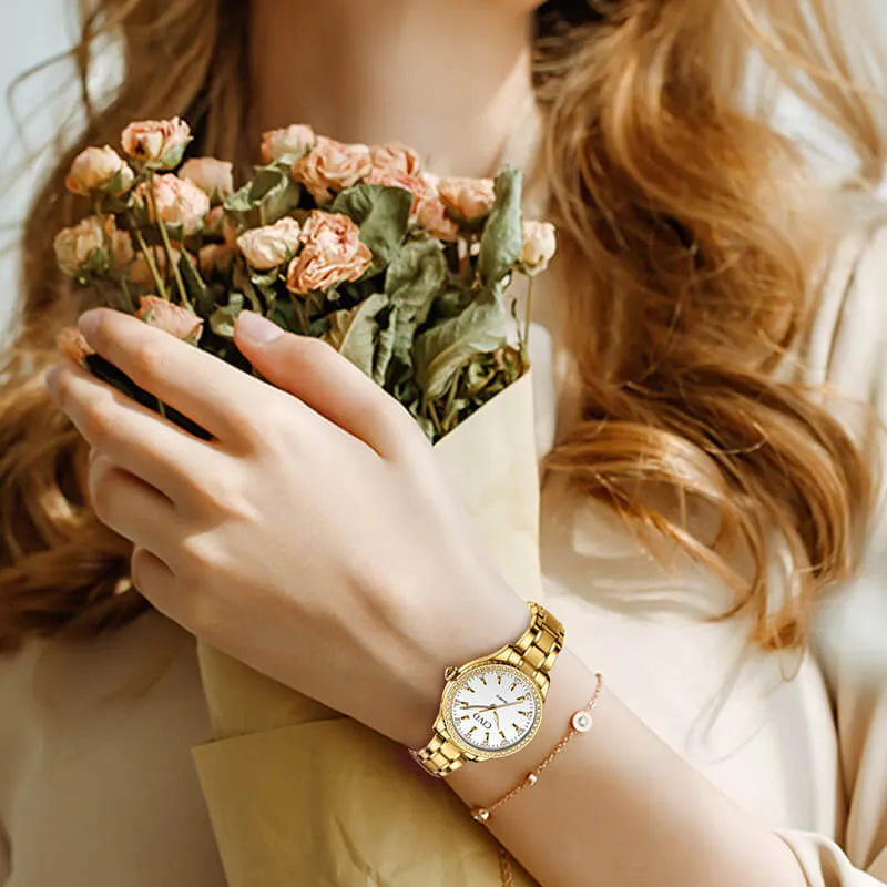8114C | Quartz Women Watch | Stainless steel Band