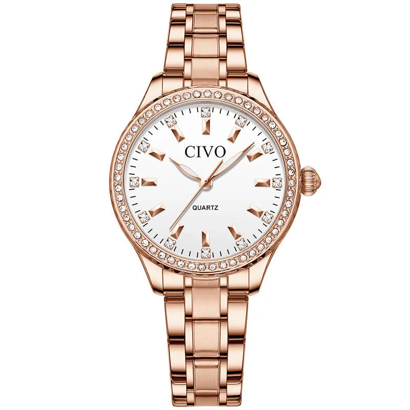 8114C | Quartz Women Watch | Stainless steel Band