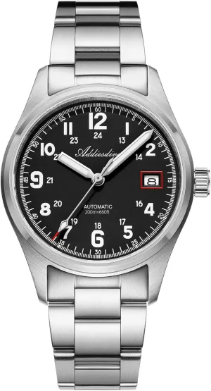 ADDIESDIVE Mens Automatic NH35A Movement Sapphire Analog Watch - 200M Waterproof Stainless Steel Business Watch