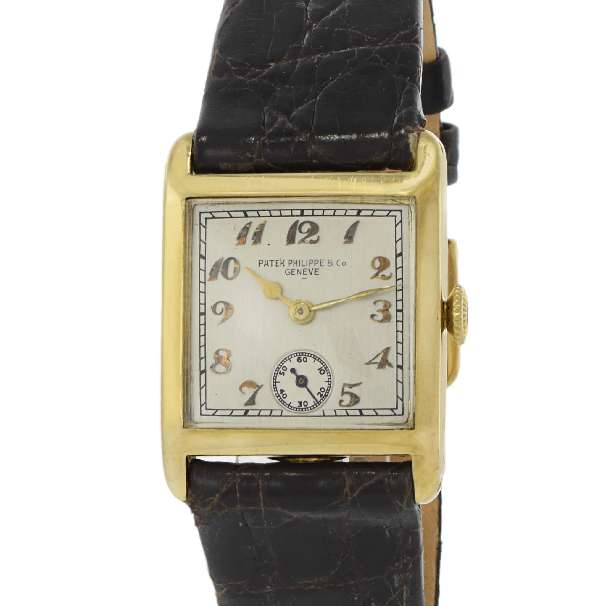 Antique Art Deco Patek Philippe 18k Gold Manual Watch