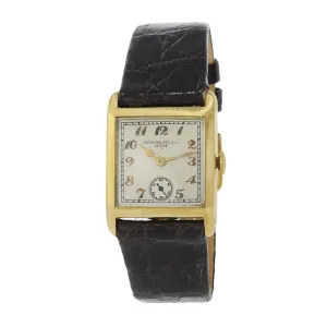 Antique Art Deco Patek Philippe 18k Gold Manual Watch