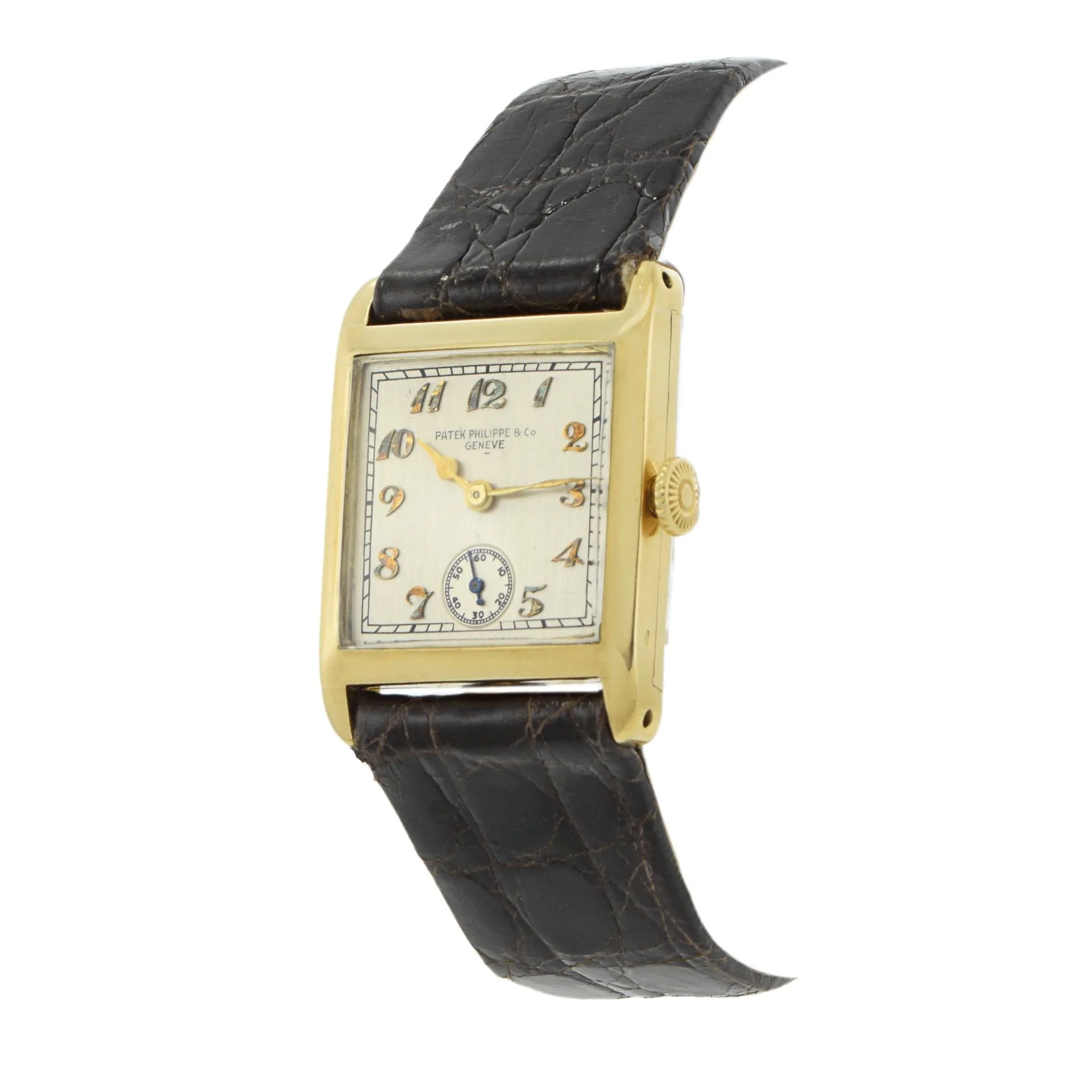 Antique Art Deco Patek Philippe 18k Gold Manual Watch