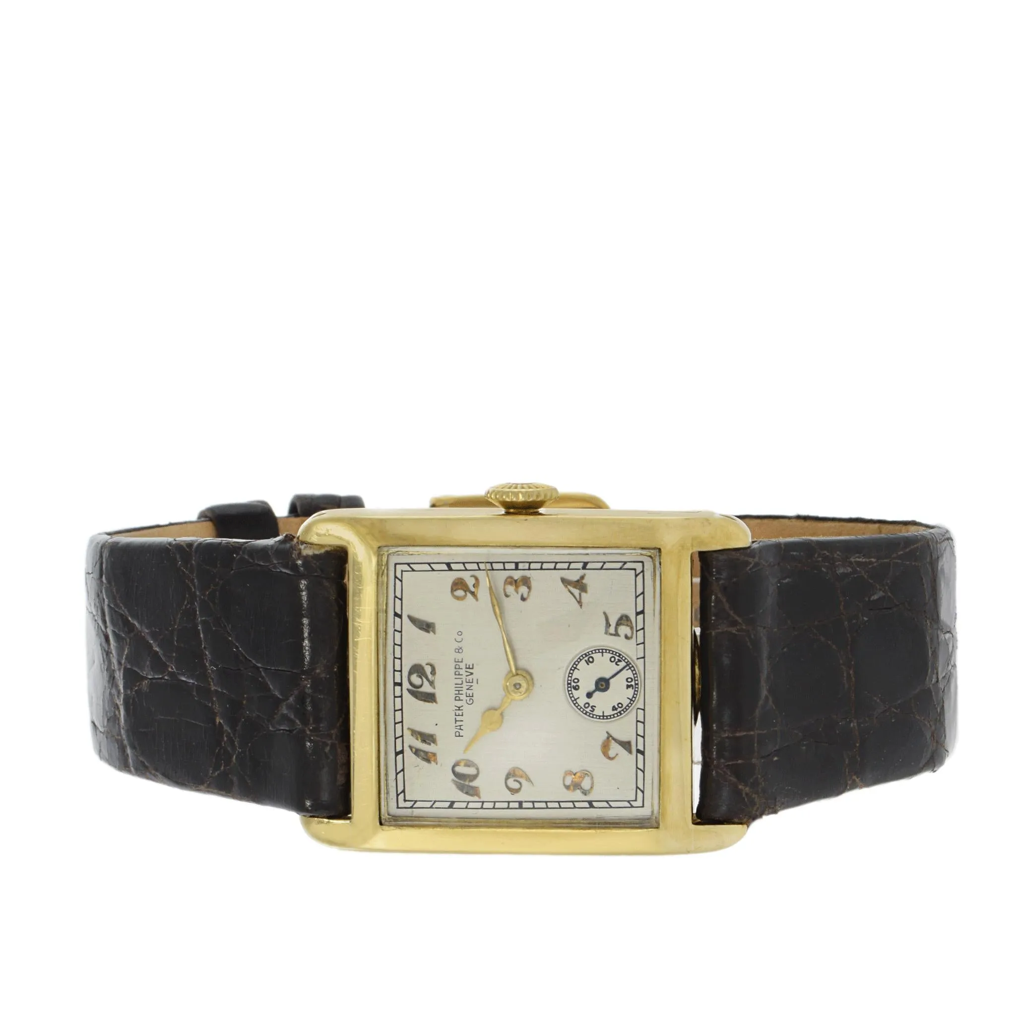 Antique Art Deco Patek Philippe 18k Gold Manual Watch