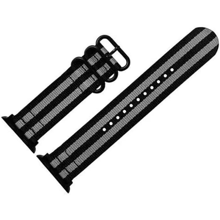 Apple Watch | Classic Bond Z3™ | Black & Gray | Nylon