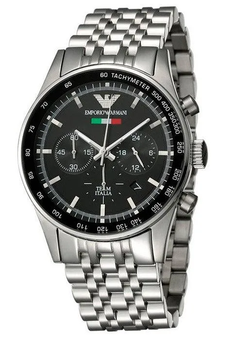 AR5983 Classic Quartz Stainless Steel Date Watch