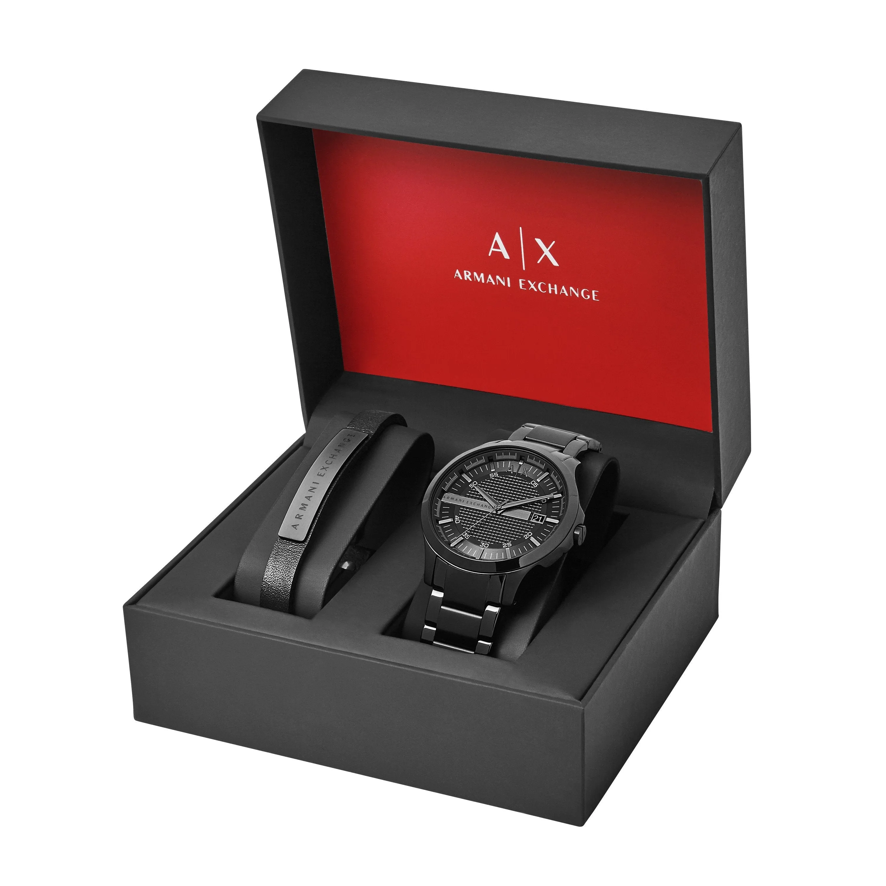 Armani Exchange Hampton Watch and Bracelet Gift Set AX7101